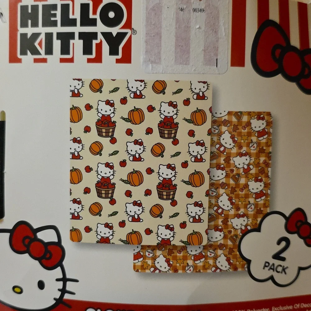 NWT Sanrio Hello Kitty Fall Cloud Throw Blankets 60 X 70 Inch Set Of 2